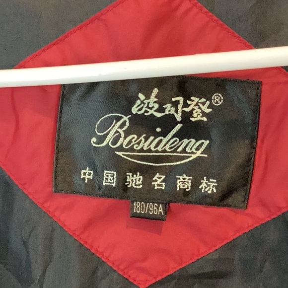 Men’s Bosideng puffer jacket, black and red, Size 180/96A (Large) - Picture 9 of 10